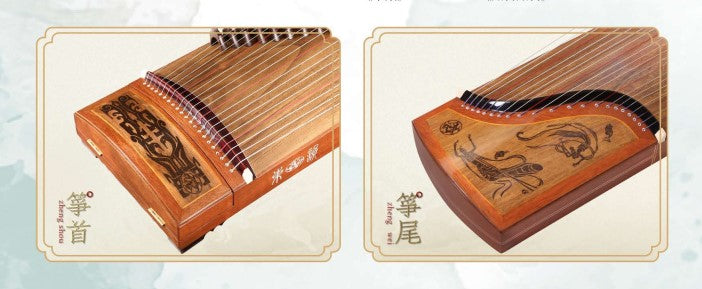 SongYang Guqin hecho a mano de madera de abeto viejo de 7 cuerdas para principiantes 頌揚手制七弦古琴